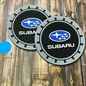 5for$10 Gray & Black Inspired Subaru Car Accessories Car Coasters Silicone Set